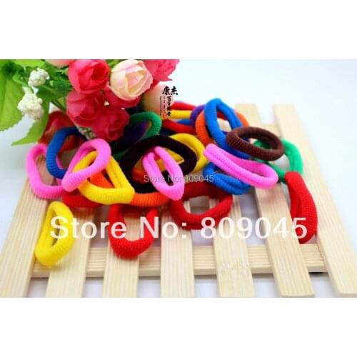 Min order $10)Colorful flower hairband for women/girl ponytail holder elastic hair band ties hair accessory HB08 200pcs/lot
