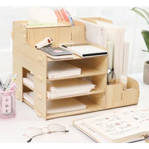 Multifunctional Desktop Office Organizer Storage Box Pen Pencil Box Jewelry Makeup Holder Stationery Office storage Organizer
