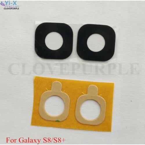 Wholesale Price 50PCS/Lot Back Rear Camera Glass Lens with Sticker for Samsung Galaxy S8 S8 plus G950 G955 Replacement Parts