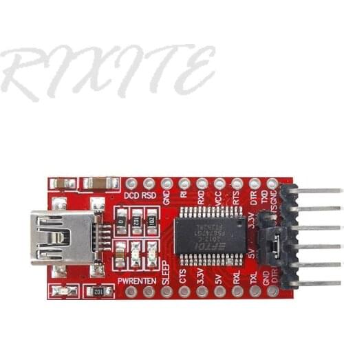 FT232RL USB to TTL Serial Adapter Module supports 3.3V 5V mini5P interface STC downloader for Arduino FT232 Mini Port