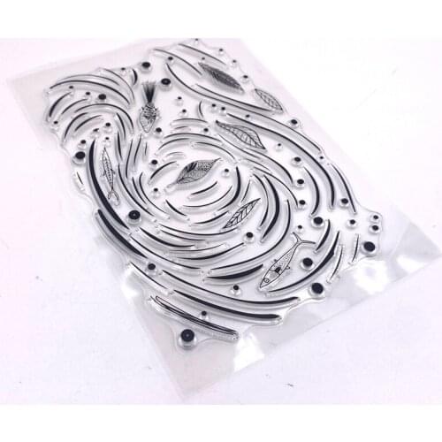 KLJUYP Fish Clear Stamps Scrapbook Paper Craft Clear stamp scrapbooking 04276