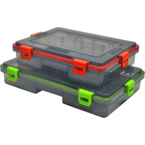 4 Compartment Fishing Lure Tackle Box Storage Case Flying Fishing Spoon Hook Bait Storage Box Fishing Accessories