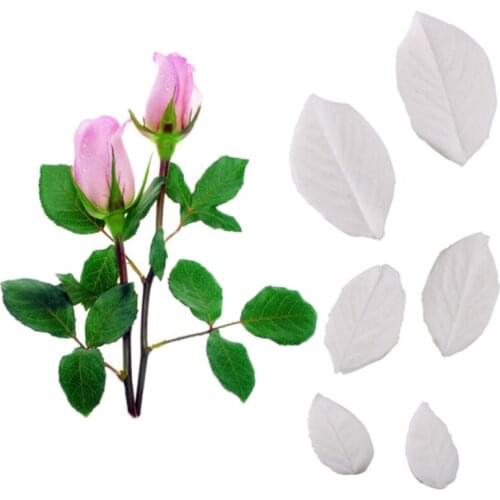 Rose Leaf Silicone Molds Fondant Cakes Decorating Tools Silicone Molds Sugarcraft Chocolate Baking Tools For Cakes Gumpaste Form