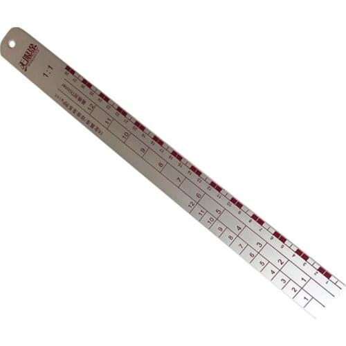 066E Standard Paint Ruler Paint Mixing Tool Corrosion-resistant Thickening Paint Ruler Strong Durable Car Paint Ruler