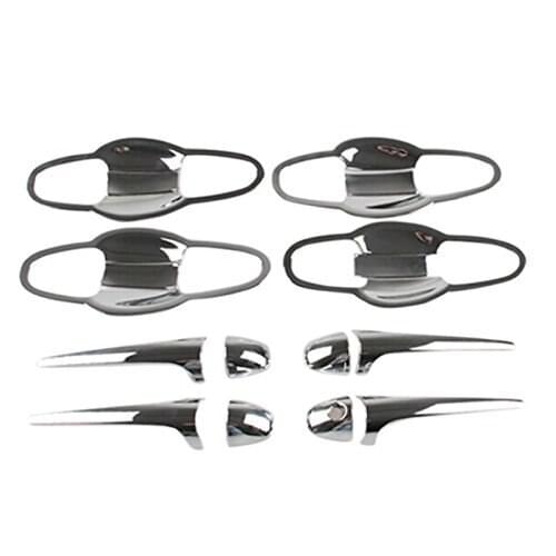 Car Styling ABS Chrome Door Handle & Bowl Decoration Covers Trims For Toyota RAV4 2013-2017