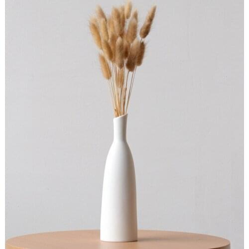 Dried Flower Vases Small Fresh Ceramics European-style Decoration Living Room Full of Stars Flower Arrangement White Art Simple