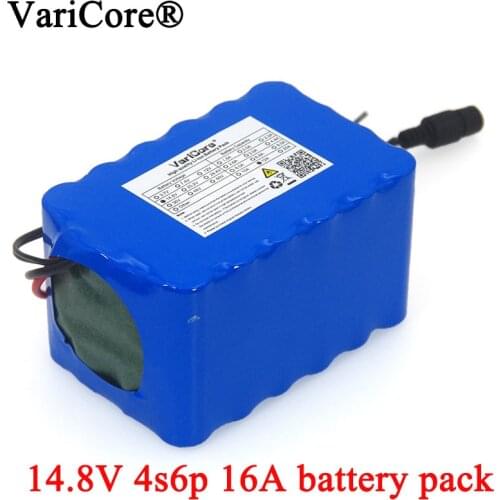 VariCore 14.8V 12Ah 4s6p 18650 li-iom battery pack night fishing Lamp heater miners amplifier batteries with BMS