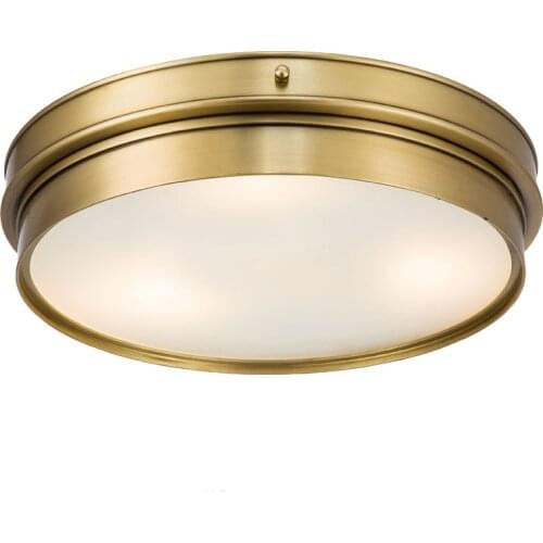 Brass Vintage LED Modern ceiling Lights Home Lighting Living Room Lustre Flush Mount Ceiling Lamp Luminaire Plafonnier