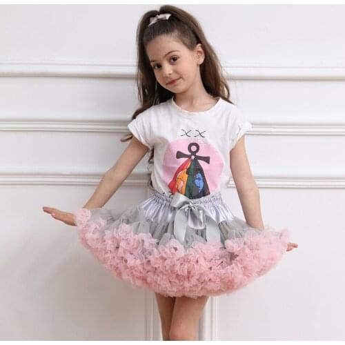 Cute Childrens Clothes for Girls Lovely Dance TUTU Skirts Boneless Pannier Birthday Party Pompous Skirt Toddler Girls Clothing