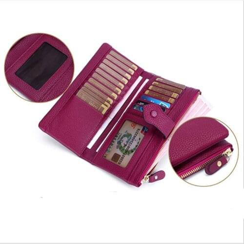 Women Wallet Large Leather Designer Zip Around Card Holder Organizer Ladies Travel Clutch