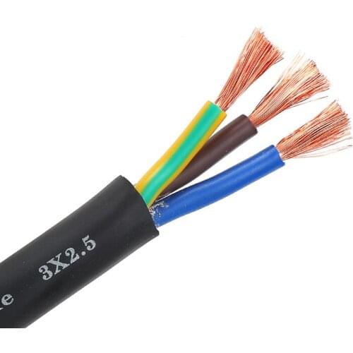 1 meter flame-retardant power cord national standard 3x1.5 square 2.5 multi-strand sheathed electric cable waterproof
