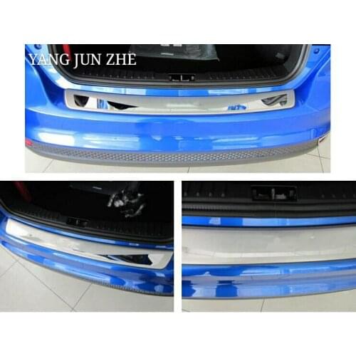 2012 For Ford Focus MK3 3 Hatchback Rear Trunk Bumper Protector Cover Trim Tailgate Door Sill Stainless Steel Car Accessories