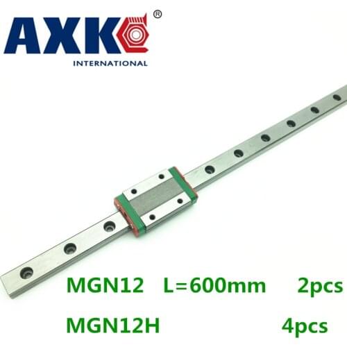 2021 New Arrival Promotion Steel Rodamientos Thrust Bearing 2pcs Mgn12 L 600mm Linear Rail With 4pcs Mgn12h Carriages Block