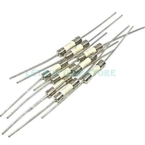 5PCS 5*20 5X20 High voltage delay ceramic Lead Fuse 1A 2A 3.15A 4A 5A 6.3A 8A 10A 16A 500V 500VAC 400VDC 5X20MM 5*20MM