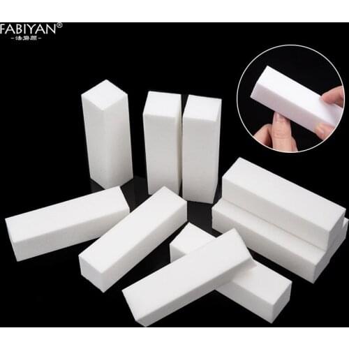 Lot 5Pcs 4 way White Buffer Buffering Block Files Tips Sanding Acrylic Nail Art Manicure Tool Care Salon Wholesale