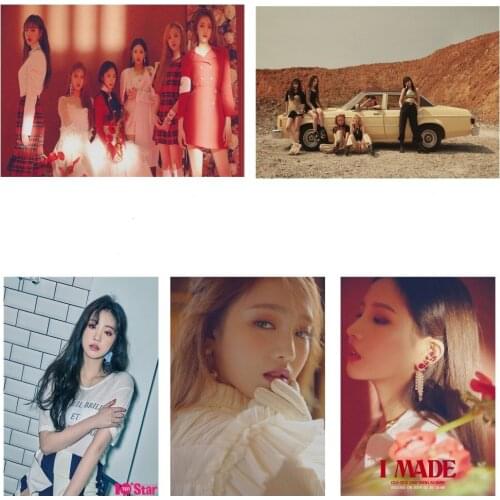 5D Diamond Embroidery K-POP Band (G)-Idle G-IDLEDIY Diamond Painting Diamond Mosaic Cross Stitch Kit Home Decoration