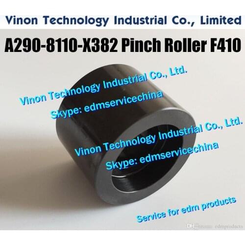 A290-8110-X382 edm Pinch Roller (Black Ceramic+SUS) F410 Ø40x28x30mm Feed section for Fanuc C A2908110X382,A290.8110.X382 edm
