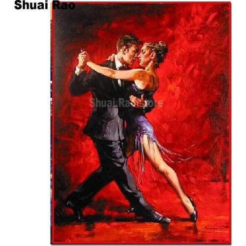 2020 New rat year gift 5d diy diamond painting tango dance diamond mosaic stitch cross full square diamond embroidery lovers