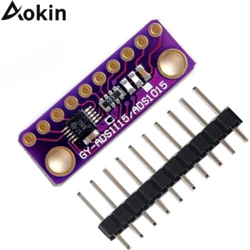 Aokin New 16 Bit I2C 4 CH ADS1115 / ADS1015 Module ADC Development Board Purple For Arduino