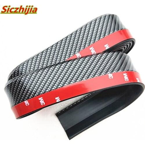 Car carbon fiber rubber front lip bumper car protector for Audi Q3 Q5 SQ5 Q7 A1 A3 S3 A4 S4 RS4 RS5 A5 A6 S6 C6 C7 S5 A7 S7