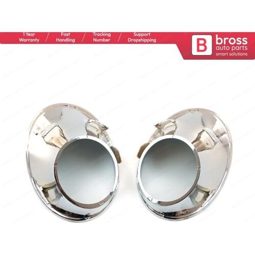 Bross Auto Parts BSP687 Fog Lamp Housing Surrounds Set 261521021R Chrome Plated for Renault Megane MK3 2012-2016 Free Shipment