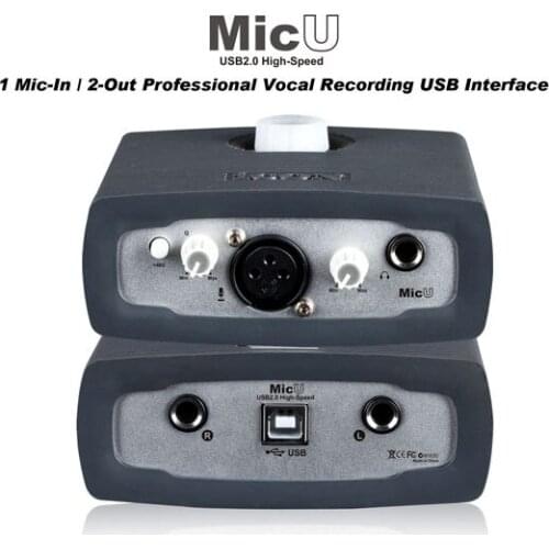 Free Shipping Professional External Sound Card USB Audio Interface Support ASIO for ICON MicU 3D Adapter Computer Microphone
