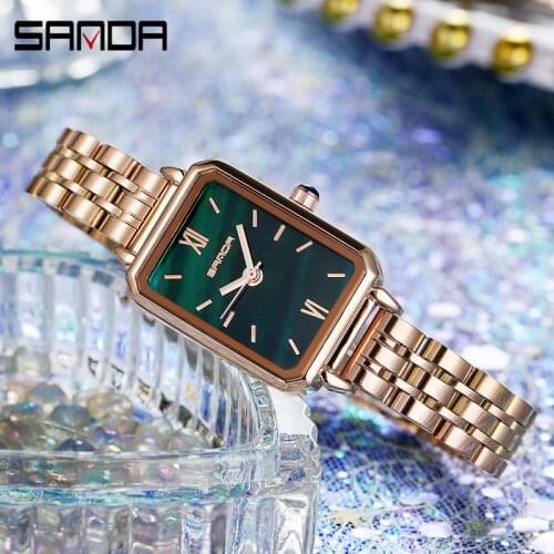 Sanda Retro Watch New Starry Sky Womens Watches Small Steel Dial Waterproof Quartz Wristwatch Fashionble Casual Outdoor Watch