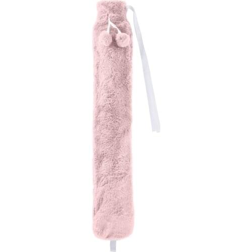 Long Hot Water Bottle Warm Water Bag Rubber Hot Water Bottle Perfect Gift Removable Strip Rubber Water IInjection Warm Water Bag