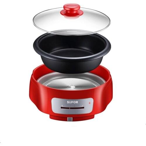 JRM0312 SUPOR Electric Hot Pot Home Plug-in Boiler Split Multi-function Non-stick Electric Frying Hot Barbecue Integrated Pot