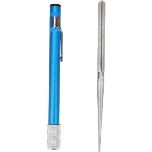 HILIFE Pen Shape Diamond Plated Carbon Steel For Fishhook Knife Grindstone Outdoor Tool 1 piece Knife Sharpener