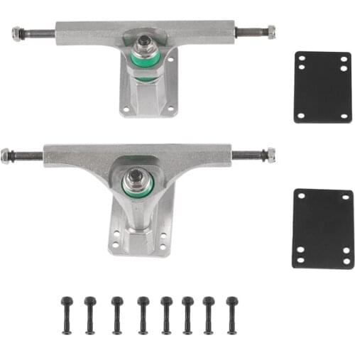 HOT 6.25Inch Surf Skateboard Truck Surf Skate Skateboard Truck Longboard Truck Fish Board Long Board Steering Bracket Silver