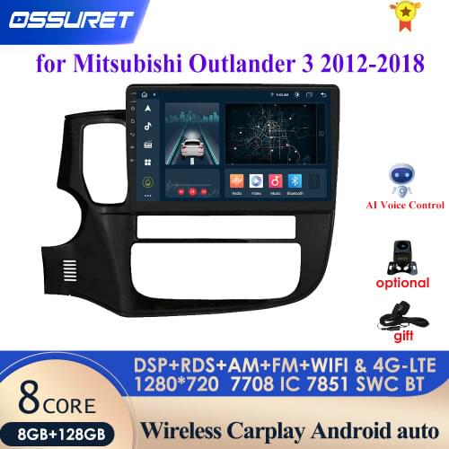 10.1"Android Car radio Multimedia Video Player Universal auto Stereo for Mitsubishi Outlander 3 2012-2018 4 core 2GB+32GB