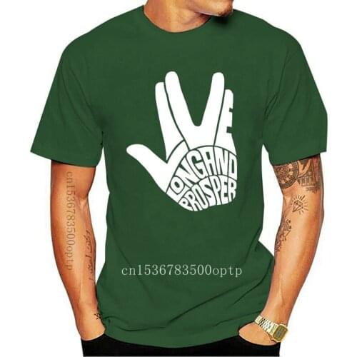 Live Long and Prosper Mens T Shirt Star Ringer Trekkie Treks Kirk Sci F I Geek 2020 New Summer Men Short Sleeve Tee Shirts