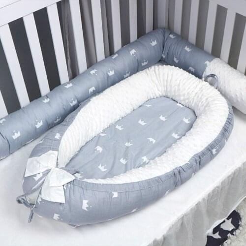 New Baby Crib Uterus Bionic Bed Baby Sleep Bed cotton Foam Velvet Kit Portable Bed 80*50cm