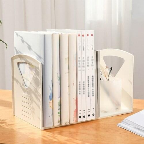 2021 New Creative Book Stand Desk Organizer Storage Holder Desktop Magazine Box Stationery Office School Student Supplies