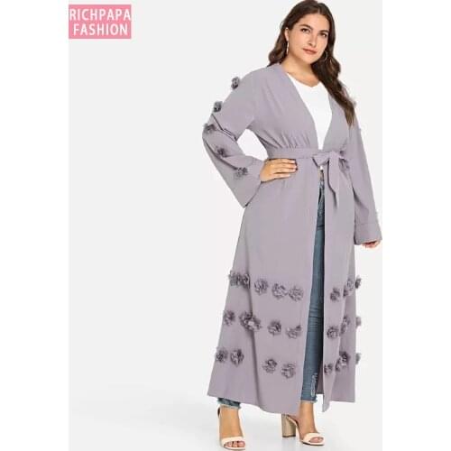 Ramadan Eid Mubarak Plus Size Dubai Abaya Kimono Turkey Hijab Muslim Dress Malaysia Kaftan Islamic Clothing For Women Caftan
