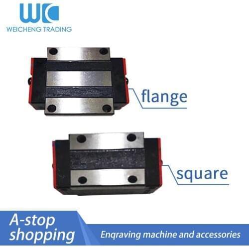 1pc/2pcs/4pcs HGR15 HGH15CA HGW15CC square and flange block EGH15CA EGW15CC low resistance slider linear rail guide CNC parts