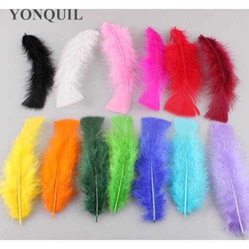 13 Colors Natural Fluffy Turkey Feather 300 Root Sell DIY Clothing Cap Shoes Ornament Accessories 15-20CM 6-8 Inch SYFE08