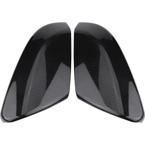 2Pcs Rear Carbon Fiber Style ABS Car Auto Rearview Mirror Cover Caps Trim for Honda Civic Sedan Coupe 2016 2017 2018 2019