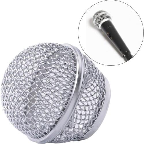 2pcs Metal Ball Head Microphone Grille Mics Fits Shure Beta58/Beta58A Microphone Professional Stage Mics