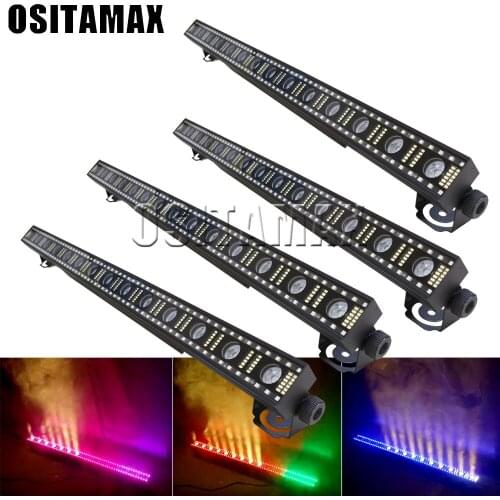 4pcs Outside 120pcs 3in1 5050 RGB LEDs Bar Projection Lighting Party Club Disco Light For Christmas Indoor Stage Effect Lights