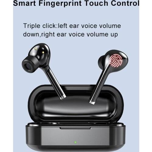 Bluetooth 5.0 Wireless Earbuds with Wireless Charging Case TWS Stereo Headphones in Ear Built in Mic Headset Deep Bass for Sport
