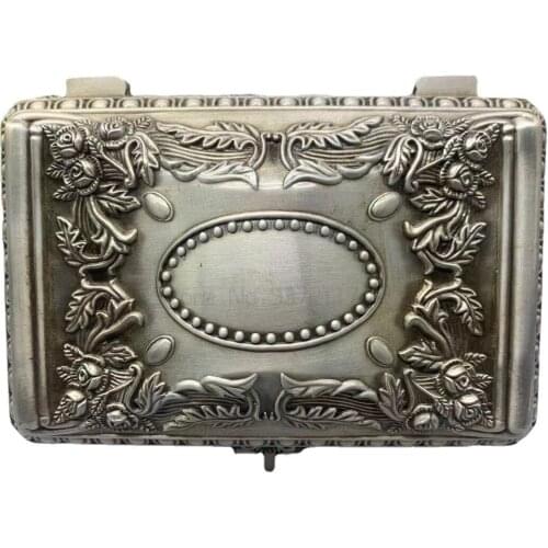 Large jewelry storage box With diamond bronze color jewelry box organizer Desktop storage box decoration Z089