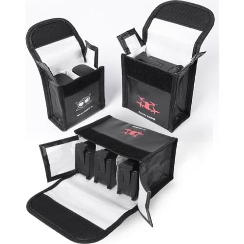 Drone Battery Safe Bag For DJI FPV/Googles V2 Storage Explosion Proof Soft Box Case Radiation Protection Accessories Quadcopter