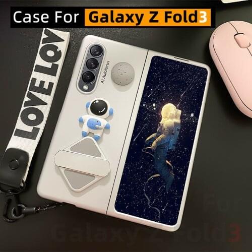 Case for Samsung Galaxy Z Folder 3 5G,Z Fold 3 5G Case, Car Magnetic Phone Holder Set