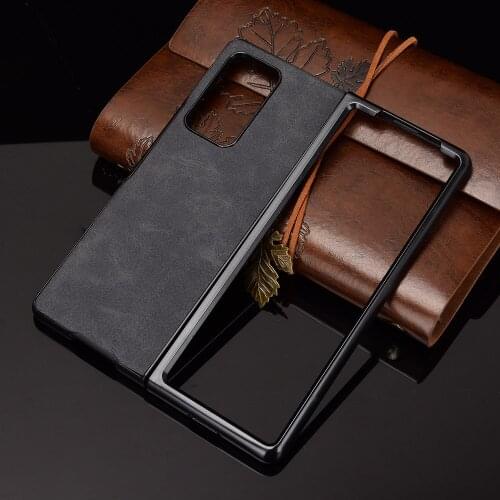 For Samsung Z Fold 2 Case PU+PC Retro leather PU leather Cover For Samsung Galaxy Z Fold2 Fold 2 Folder 2 5G Phone Bag Cases