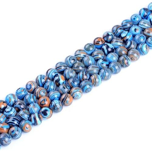 Color malachite beaded beads, DIY jewelry accessories wholesale