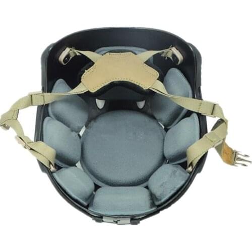 Tactical helmet parts general suspension set nylon for general of ordinary helmet Black DE