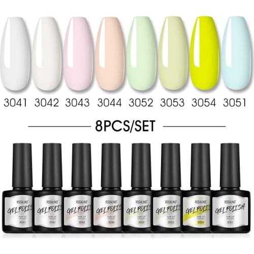 Rosalind Mixed Varnish Gel Semi-permanent Nail Polish Suit Variety Of Popular Enamel Colors Available Need Lamp Base And Top