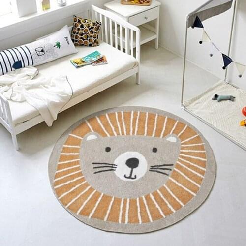 Ins the New Baby Crawling Mat Cartoon Lion Baby Crawl Mat Custom Mat Carpet Children Room Household Preschool Education Places